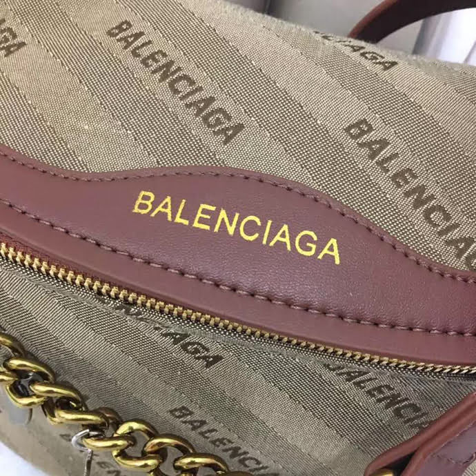 BALENCIAG巴黎世家 火爆 帆布拼牛皮 可做胸包 斜挎 單肩包  BL1598